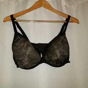 Soma 42D Black Lace Illusion Bra- Perfect Coverage